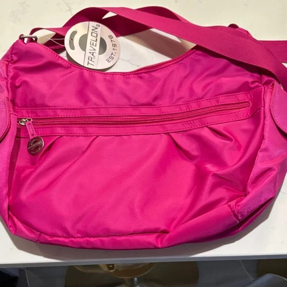 Travelon Fuchsia Crossbody Bag - Picture 6 of 8